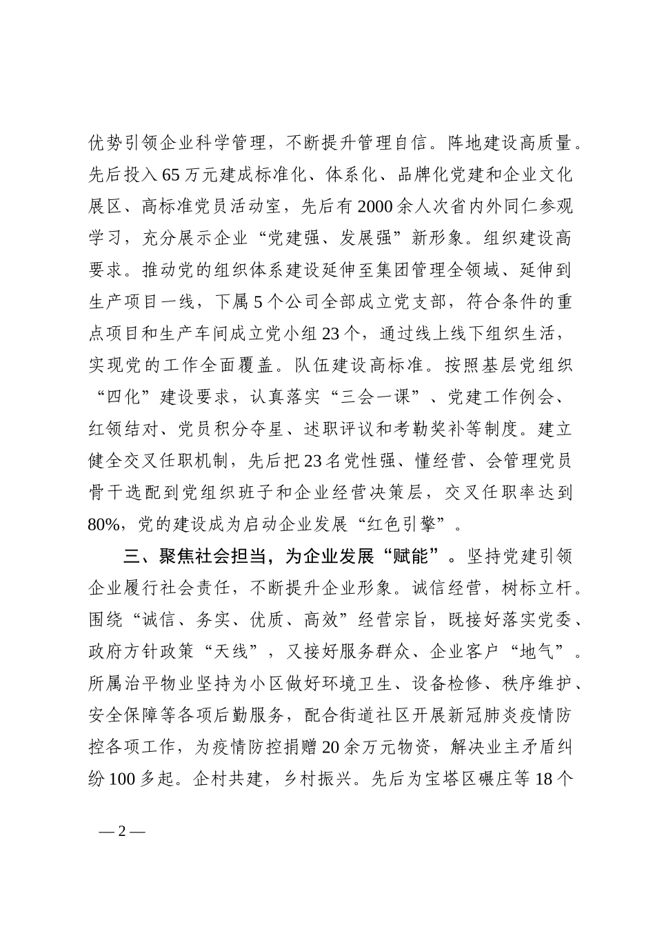 非公企业党建典型经验材料202210_第2页