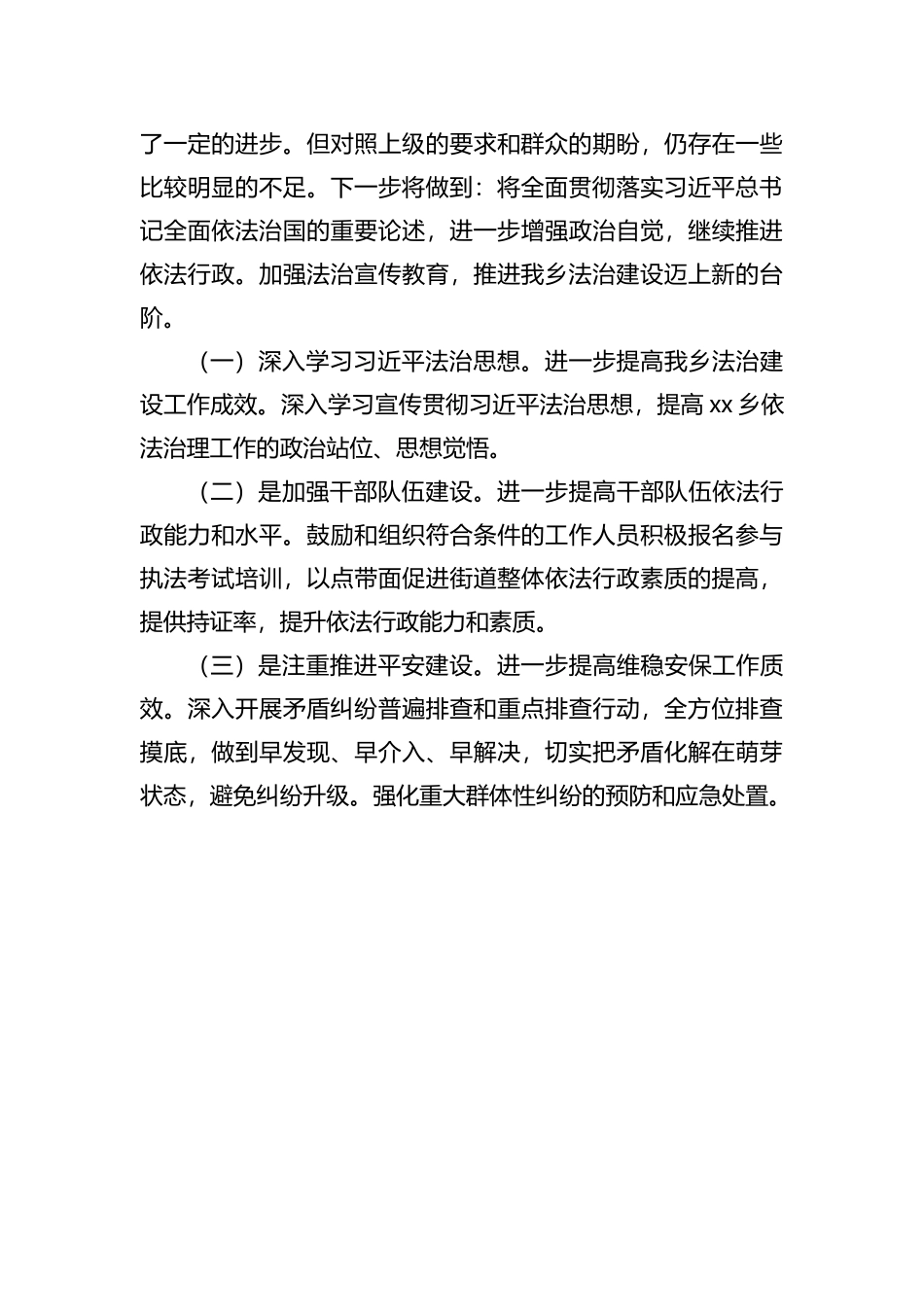 乡2022年述法工作报告202211_第3页