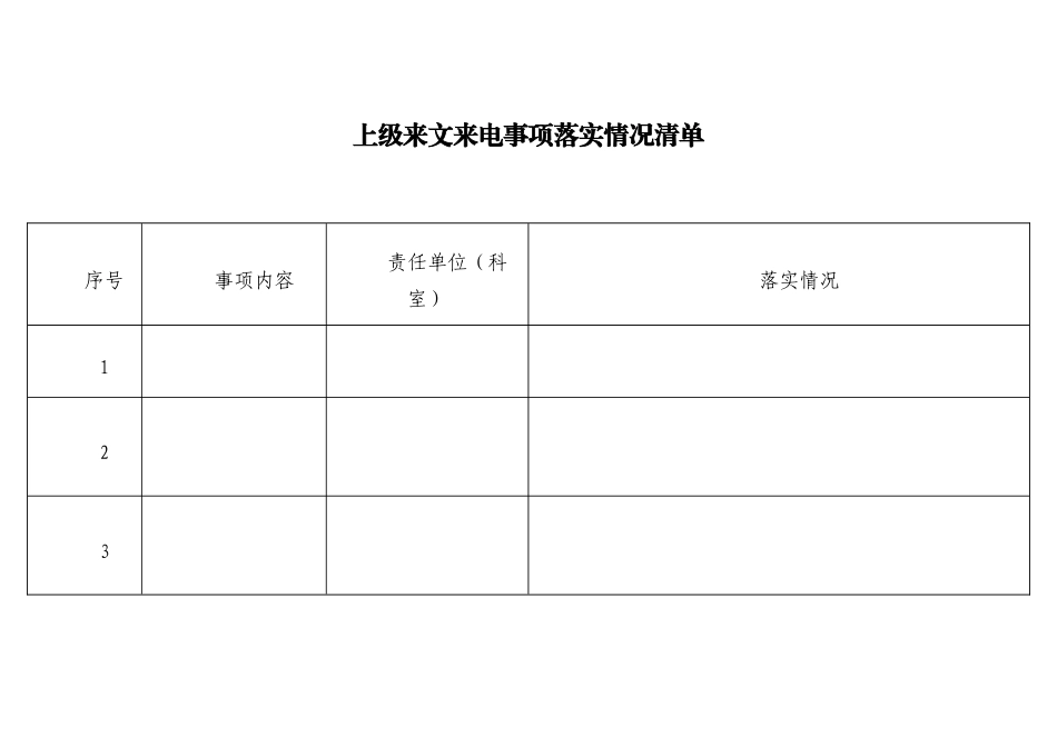 督查督办清单表格汇编（4篇）_第3页