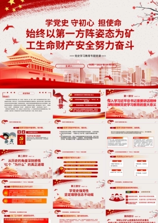 党课：从党的百年历史中汲取智慧和力量+安全生产