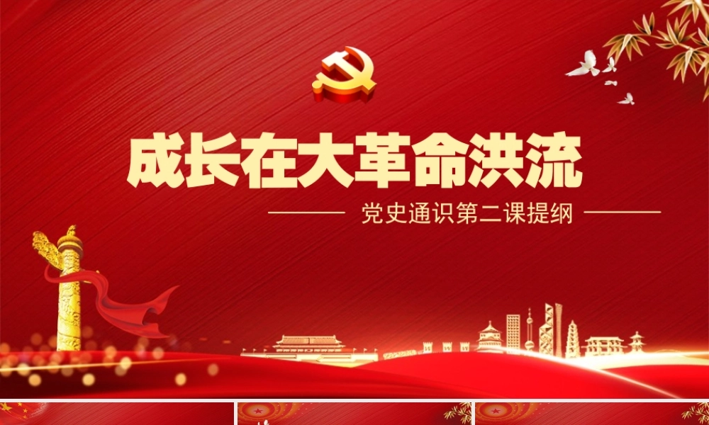 党史学习教育成长在大革命洪流