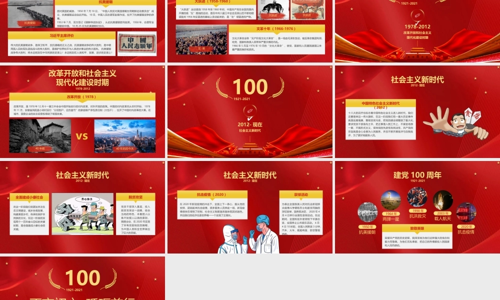 建党100周年党史学习报告