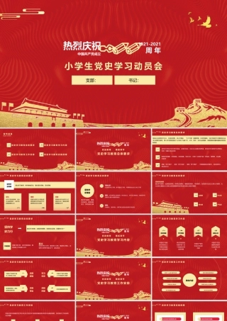 小学生党史学习动员党课学习