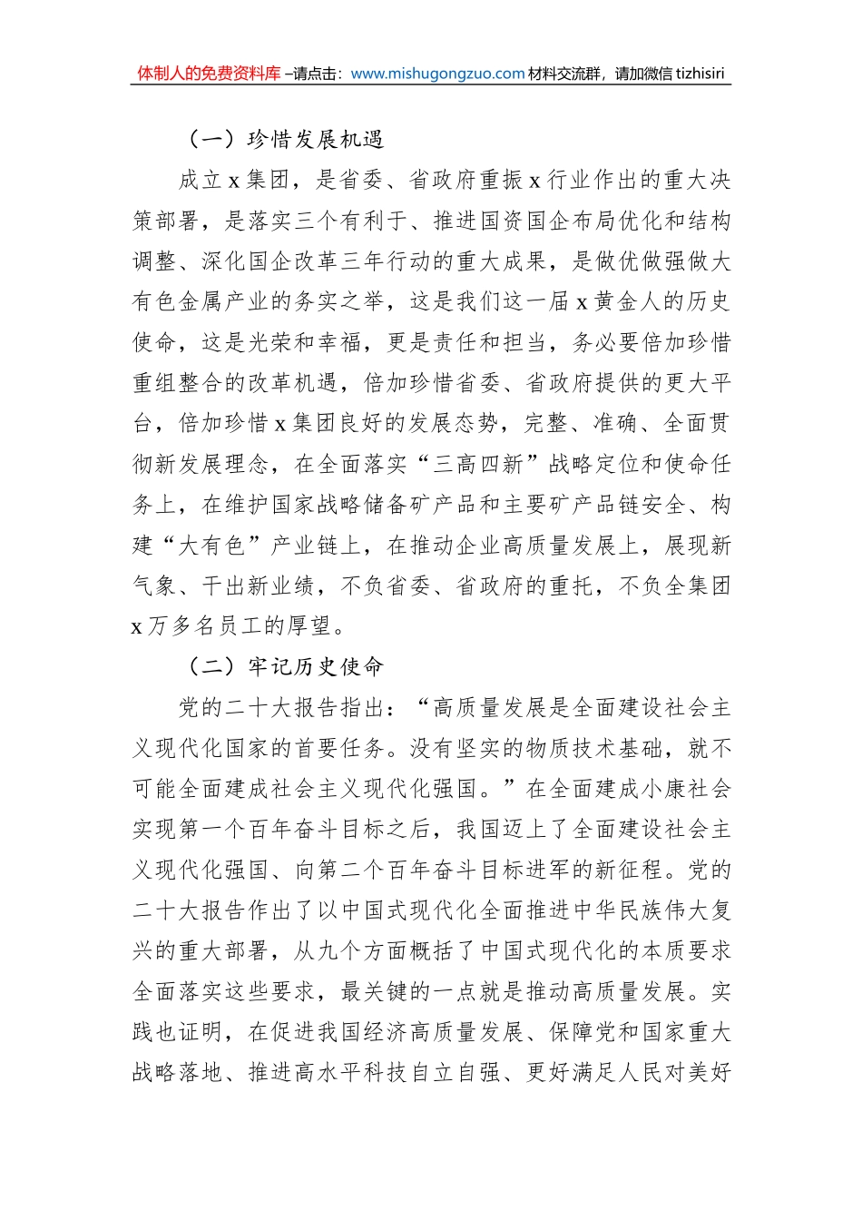 集团公司2023年工作务虚会讲话_第3页