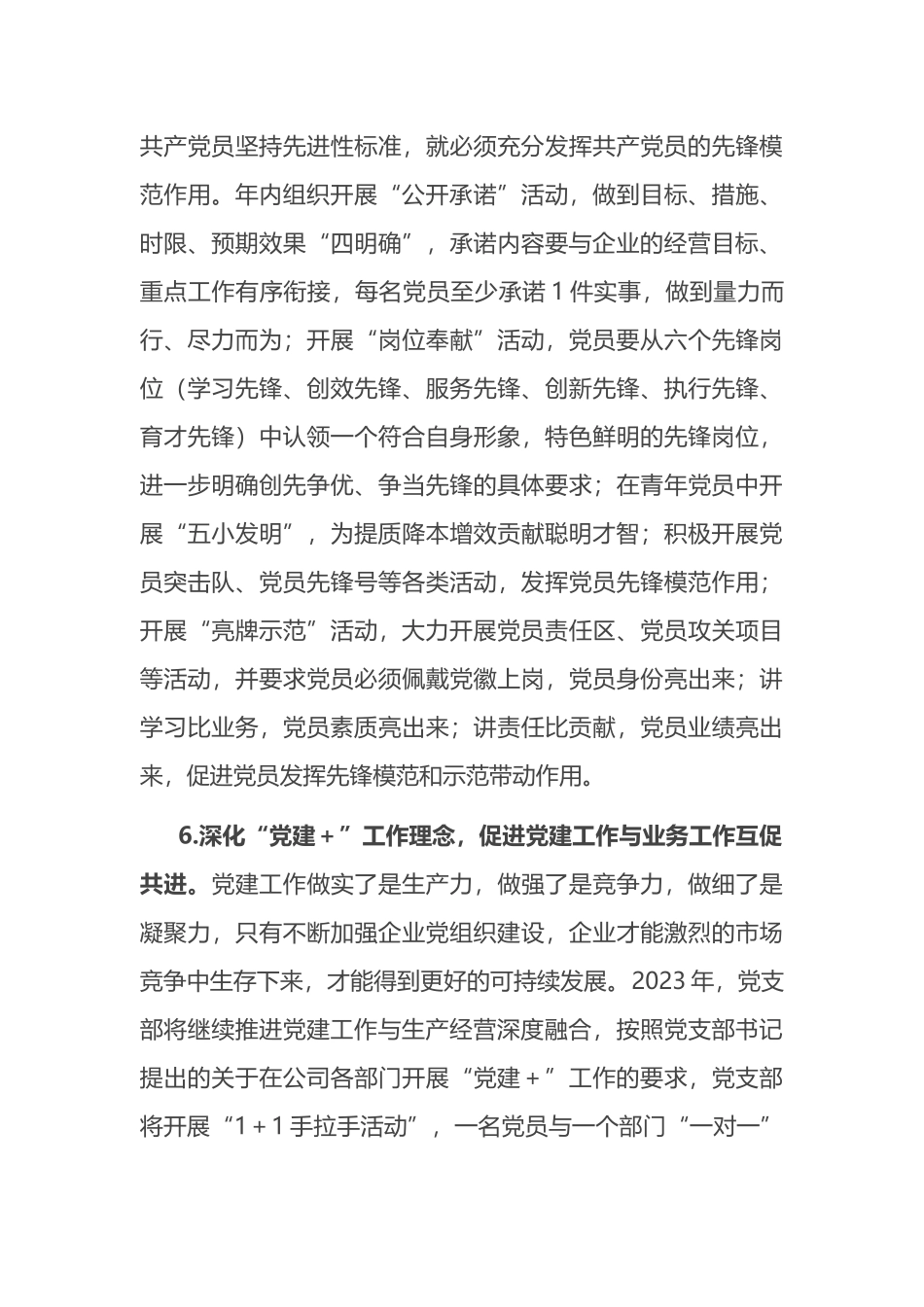 公司党支部2023年工作计划 (1)_第3页