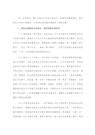 2020年上半年全面从严治党主体责任专题报告