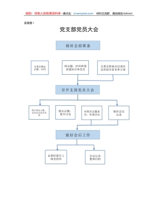 党支部规范化工作流程11张