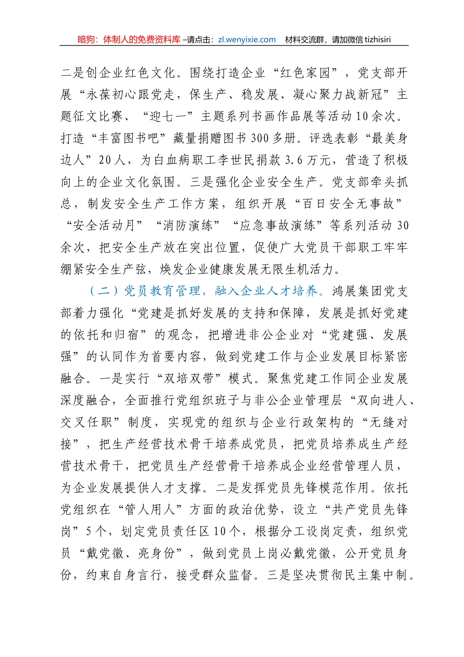 非公企业党建材料：党建引领注入非公企业发展新活力_第2页