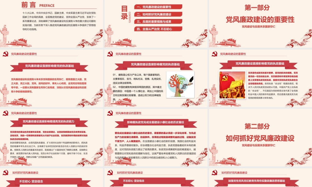 【PPT】抓好党风廉政建设PPT