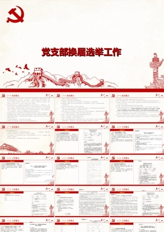 【PPT】党支部换届选举工作培训课件