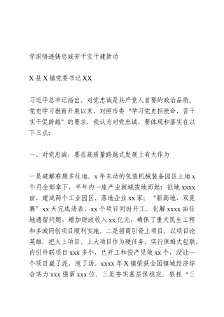 党史学习教育交流发言2篇（乡镇）