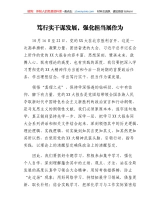 党的二十大学习体会