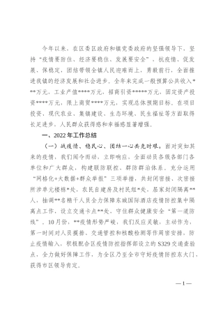 2022年乡镇政府工作总结