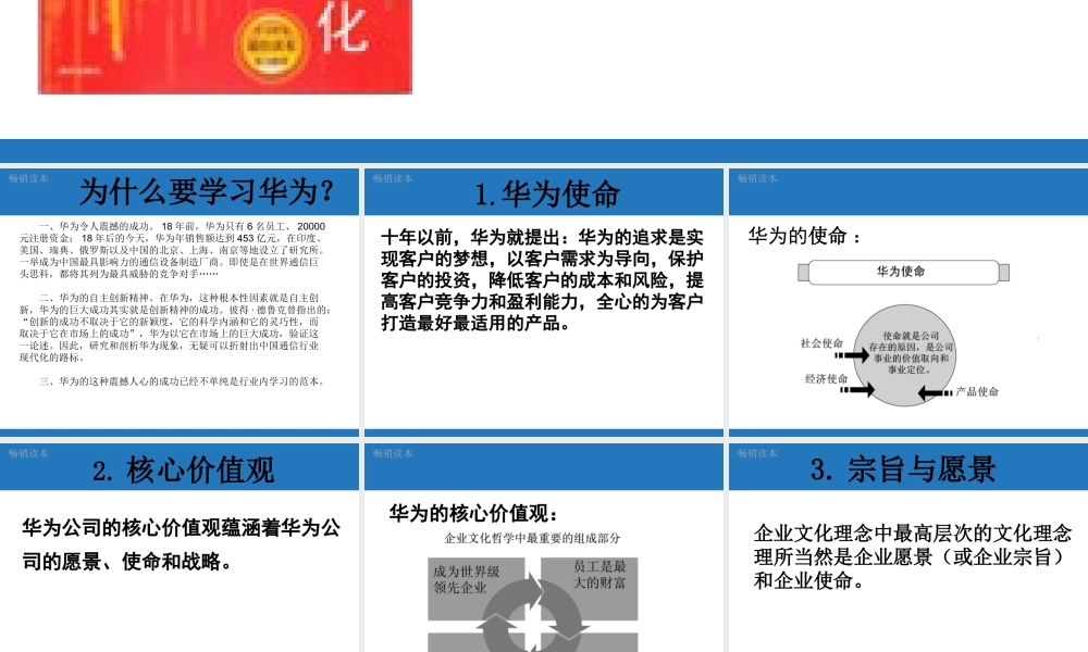 “走进”名企学习成功之道：华为的企业文化