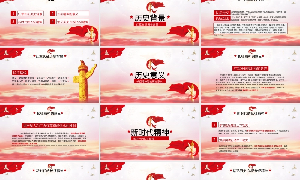 党史学习教育活动-学习弘扬长征精神PPT课件