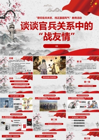 谈谈官兵关系中的战友情PPT