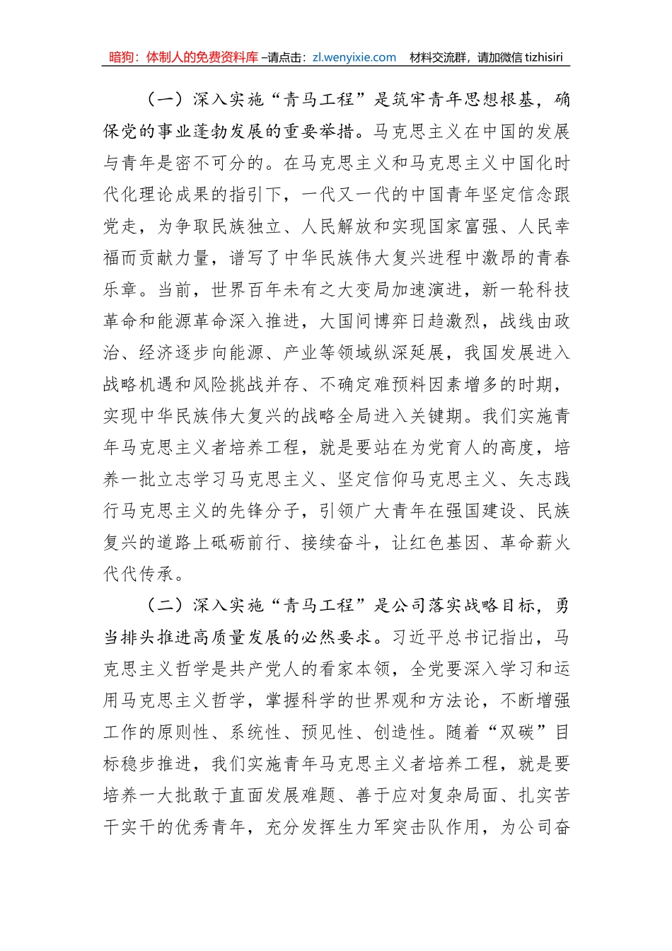 在国有企业2023年青年座谈会上的讲话_第3页