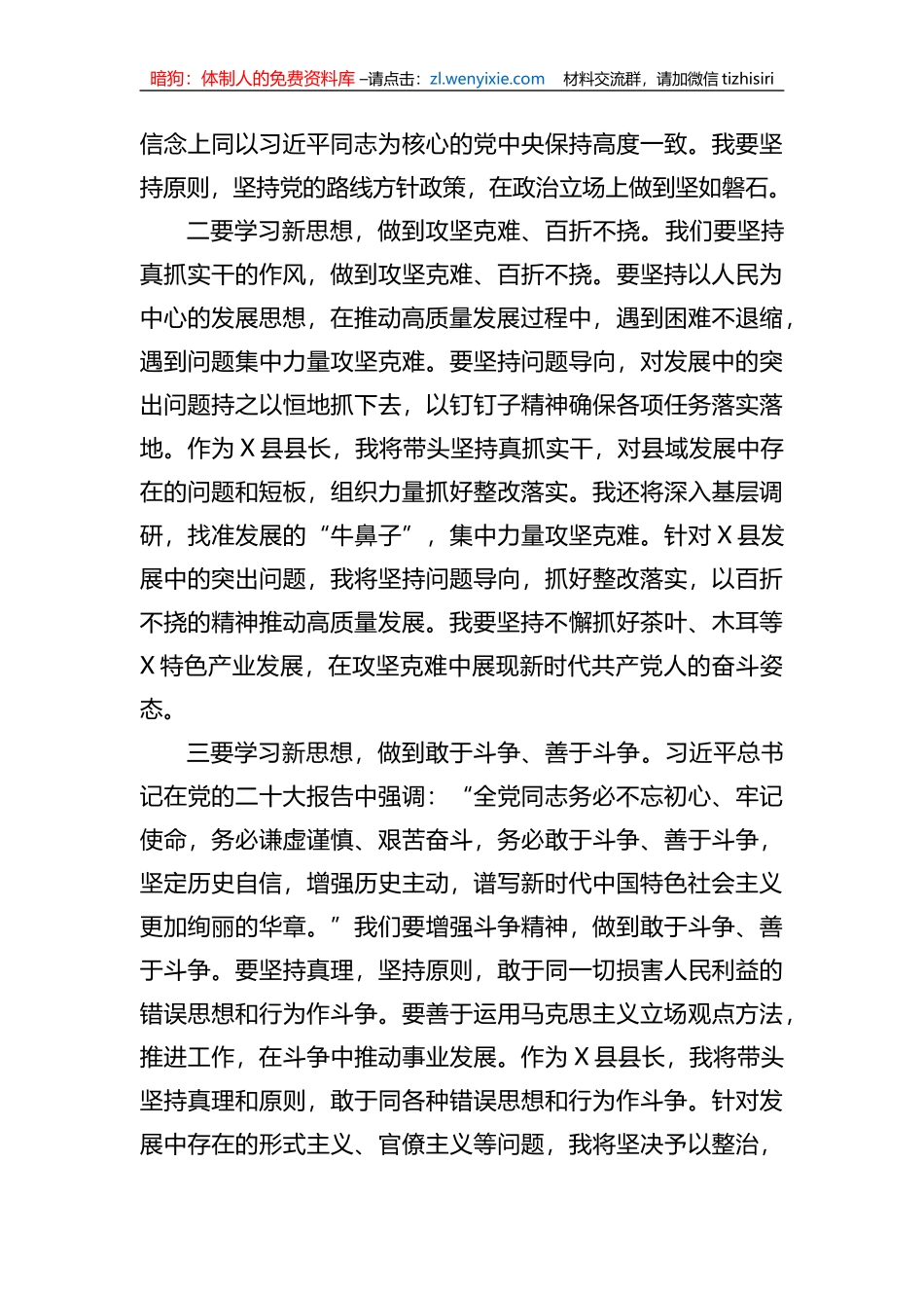 某县县长2023年XX教育读书班研讨发言提纲_第2页