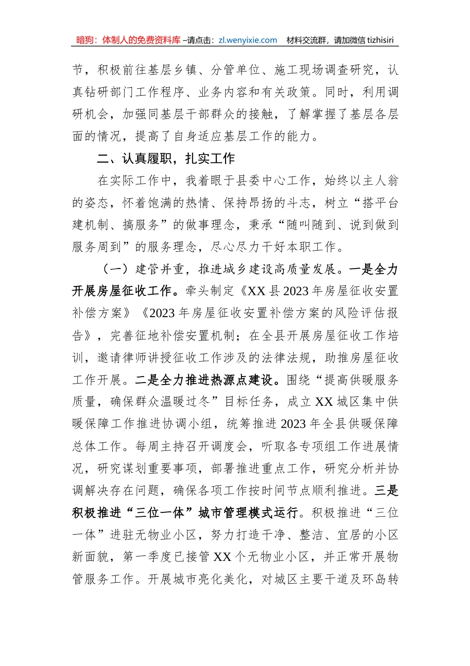 2023年挂职副县长工作总结_第2页