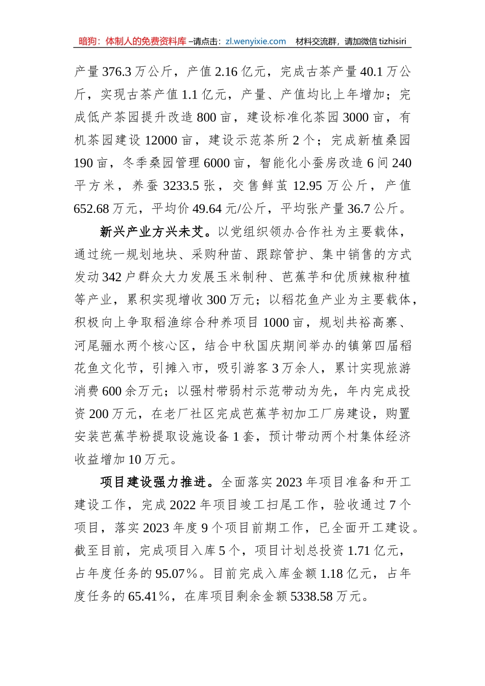镇2023年度工作总结和2024年重点工作任务_第2页