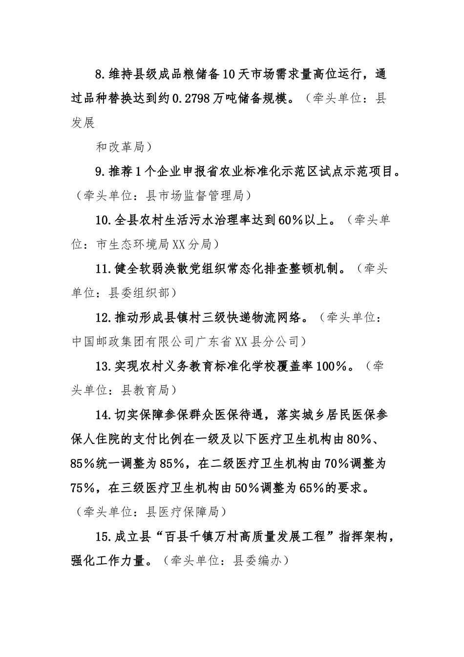 关于2023年“百千万工程”督办事项进展情况的通报_第3页