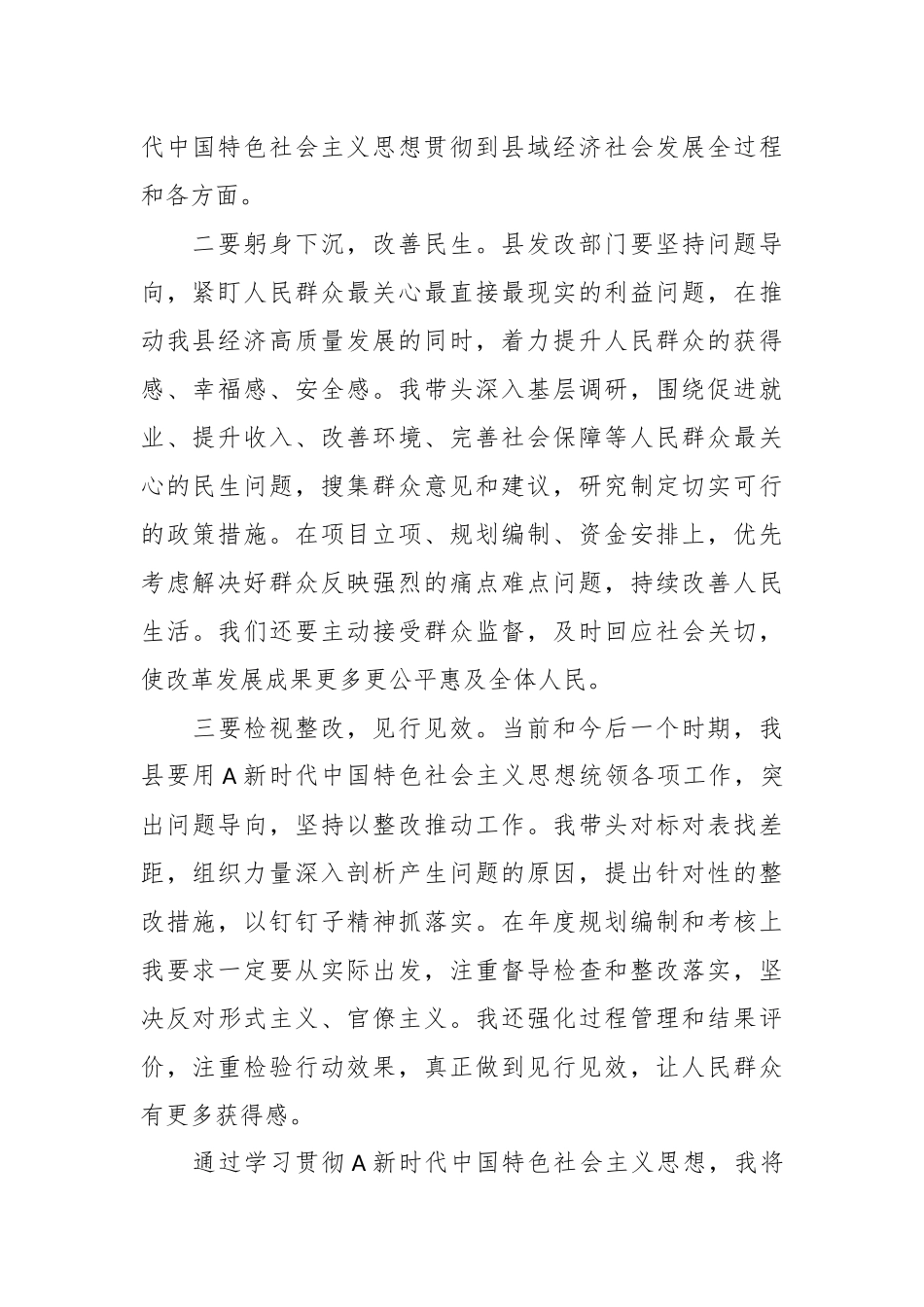 XX县发改委负责人第二批主题教育研讨发言材料_第2页