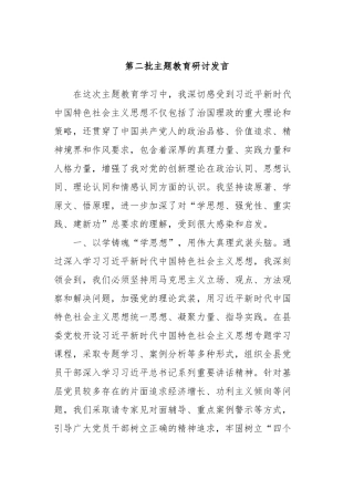 第二批主题教育研讨发言 (6)