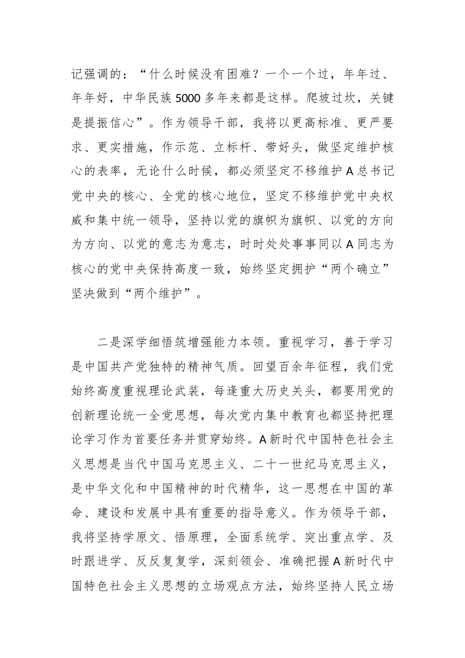 XX副县长主题教育读书班交流发言材料_第2页