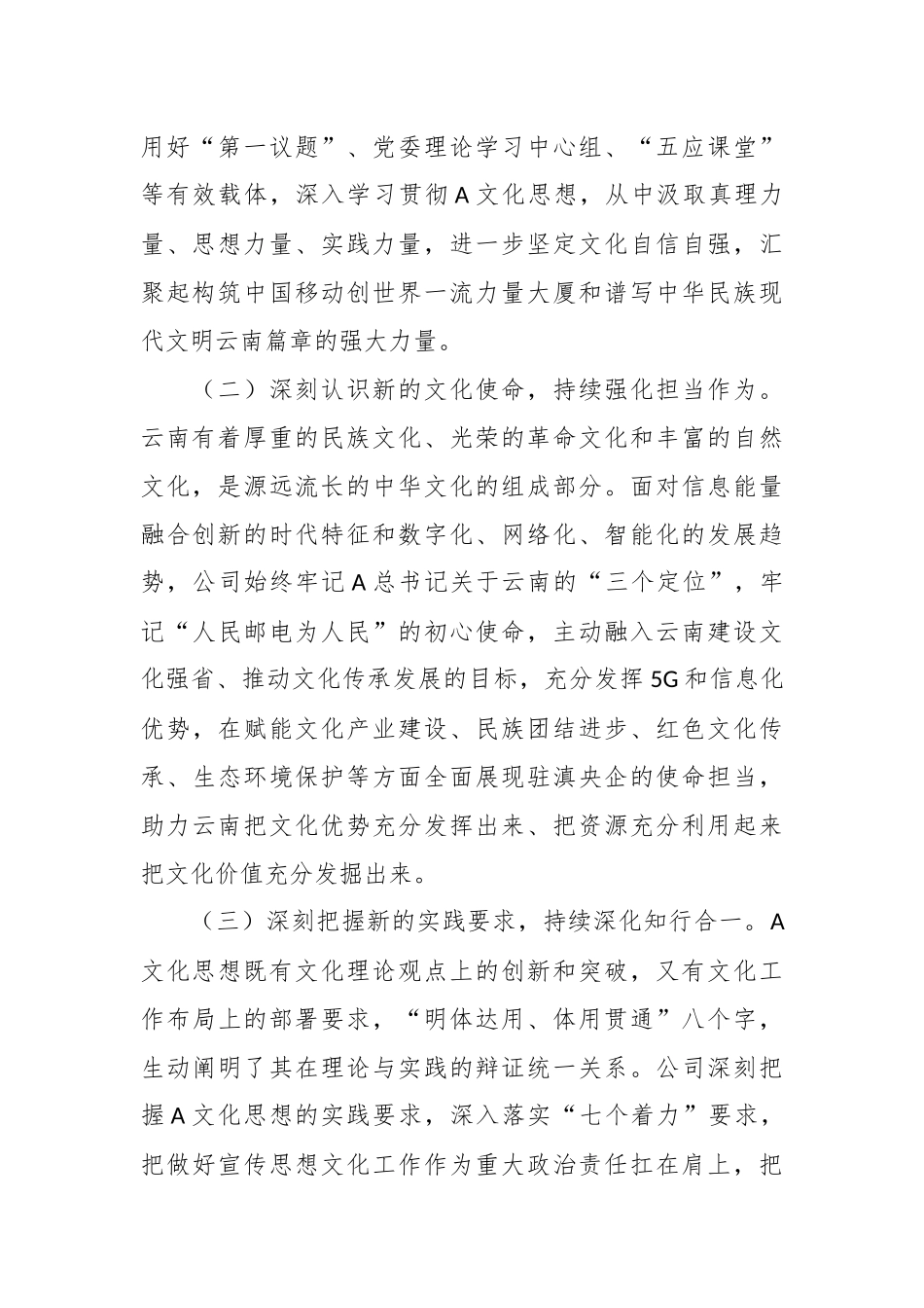 在集团总公司宣传思想文化工作会议上的汇报发言_第2页