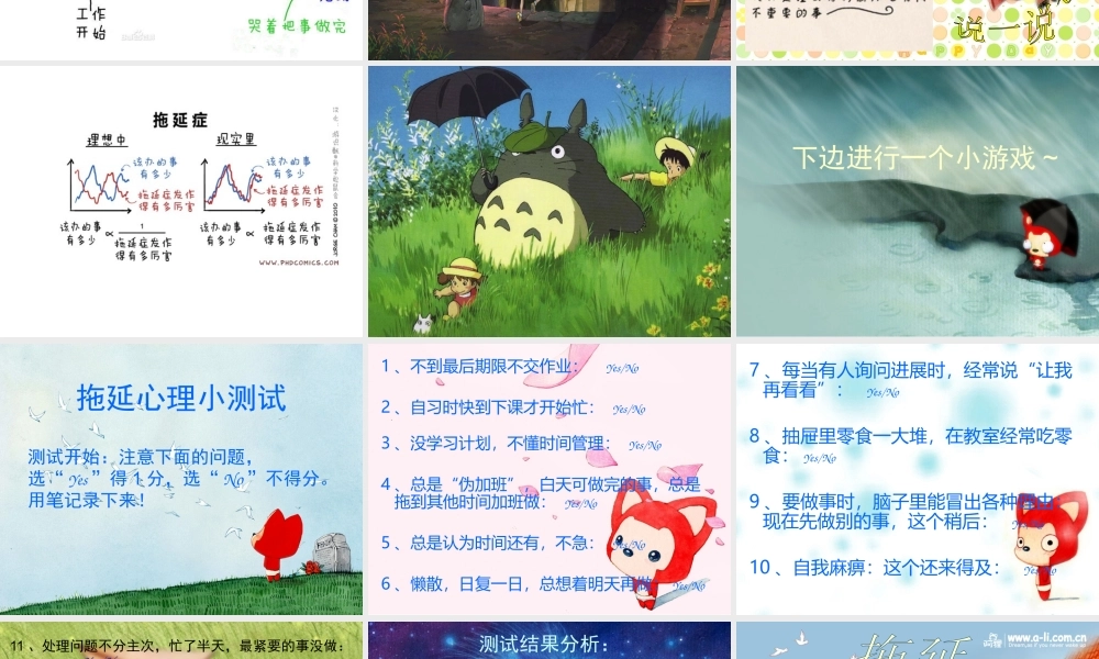 拖延症心理学课件PPT模板战胜拖延症培训公开课企业职场员工管理拖延症-11