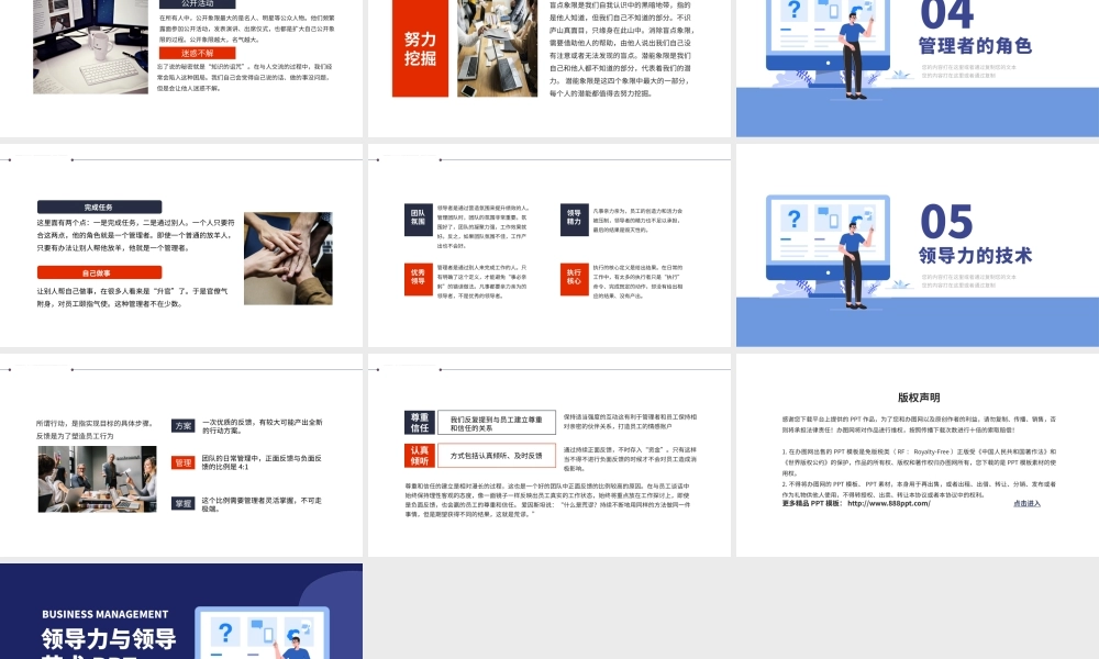 企业管理层培训领导力与领导艺术动态PPTPPT