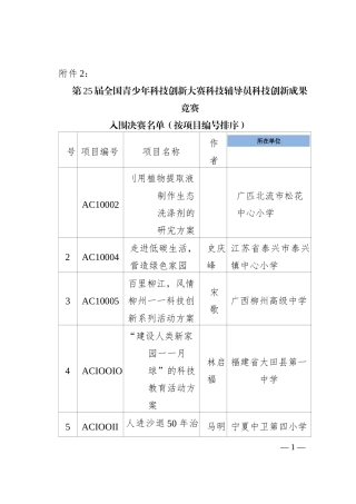 第-25-届全国青少年科技创新大赛科技辅导员科技创新成果竞赛