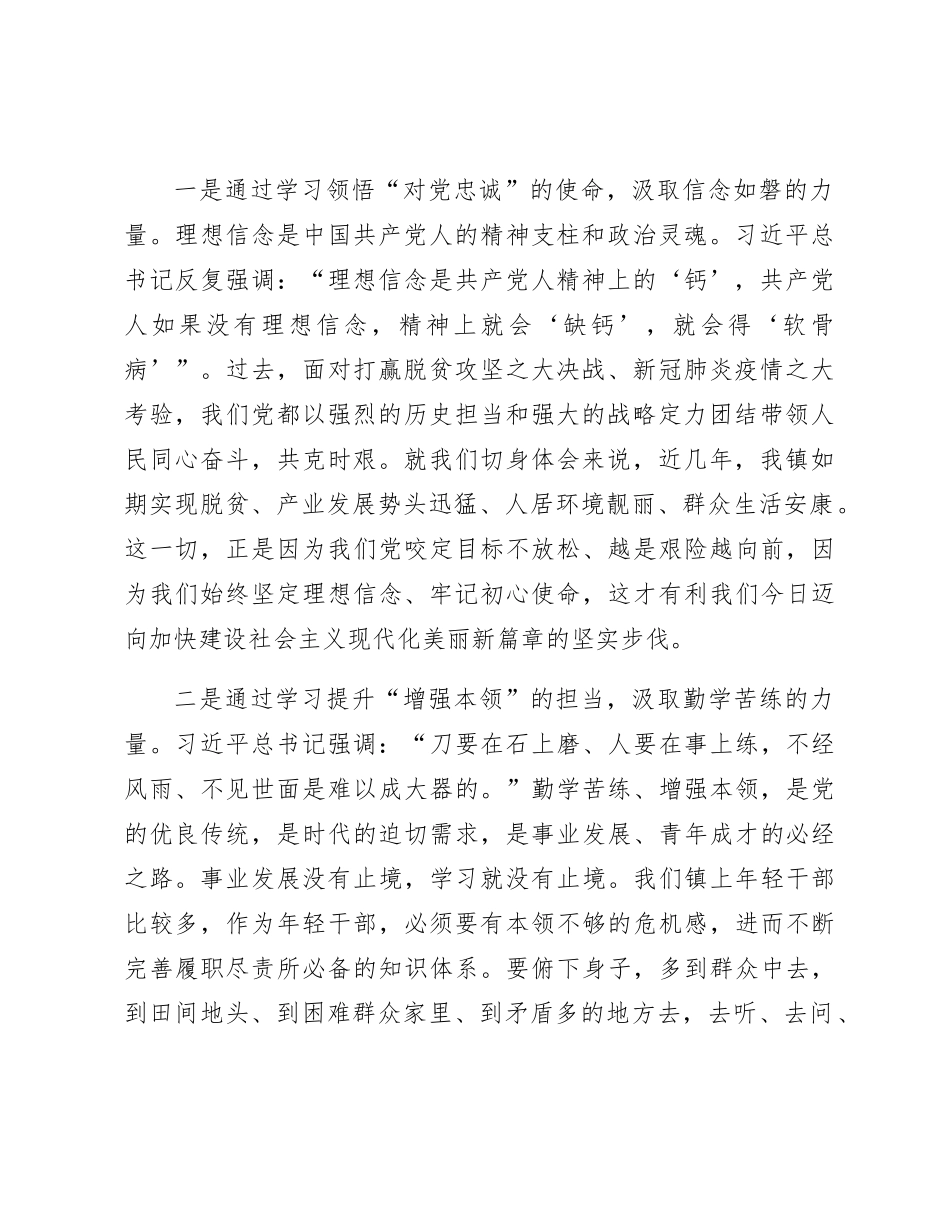 乡镇主题教育党课讲稿3900字_第2页