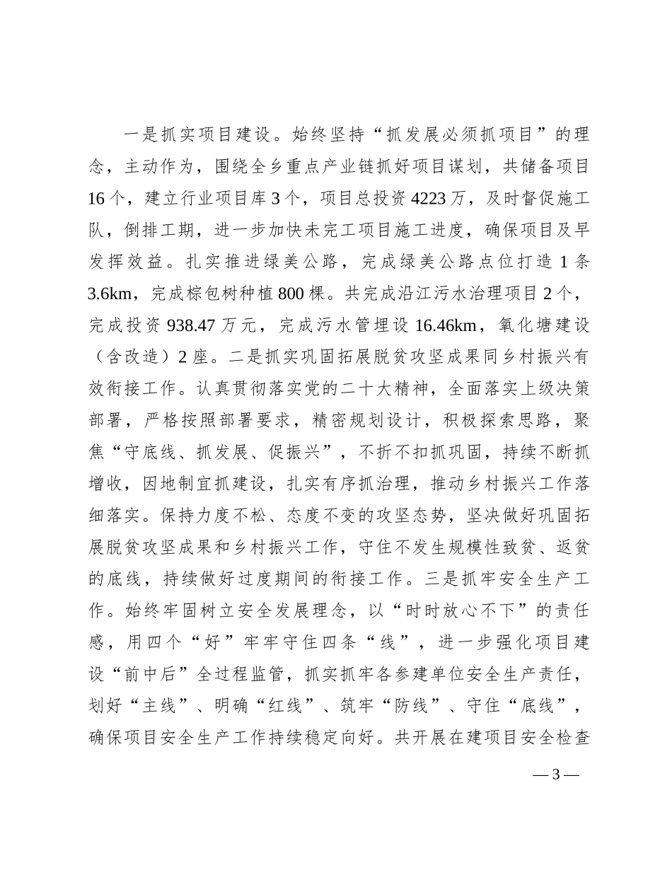 党员干部2023年度个人述职报告_第3页