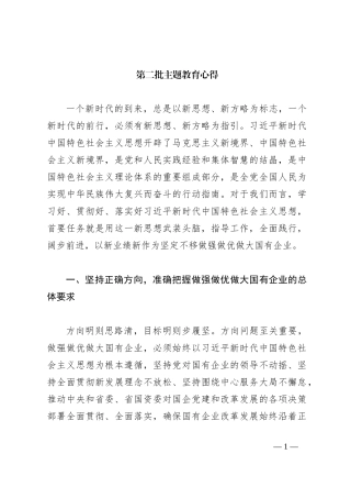 第二批主题教育心得