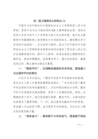 第二批主题教育心得体会 (3)【优】