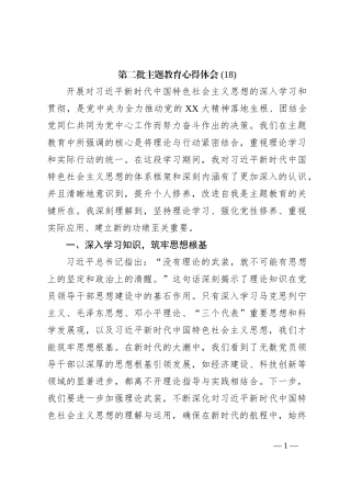 第二批主题教育心得体会 (18)【优】