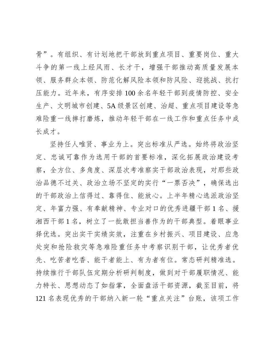 在全市干部队伍建设专题调研座谈会上的交流发言_第2页