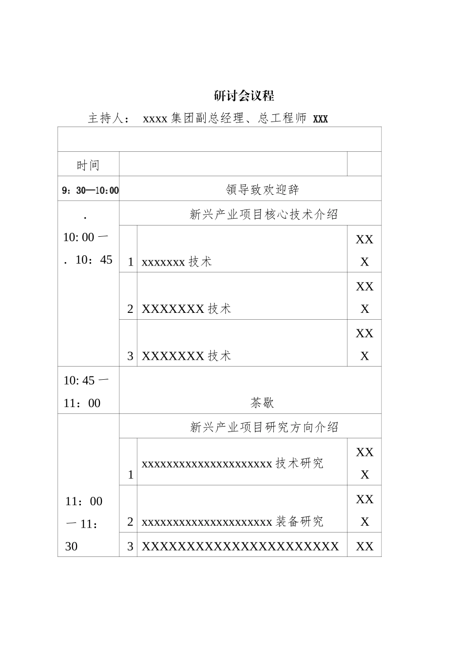 X集团有限公司新兴产业顼目技术研讨会_第2页