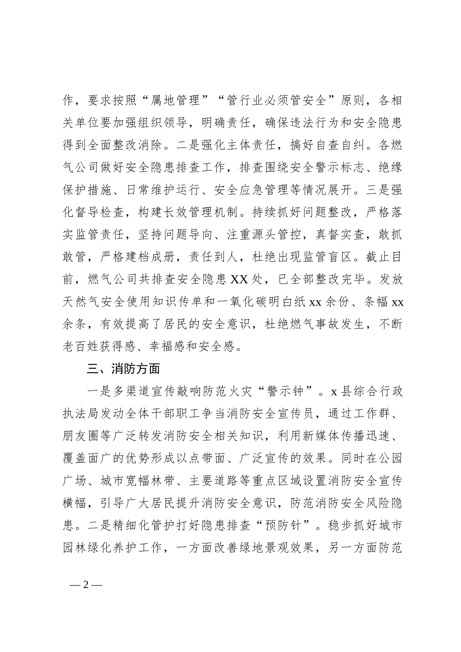 x县综合行政执法局自建房安全专项整治行动开展情况汇报_第2页