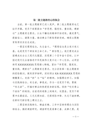 第二批主题教育心得体会
