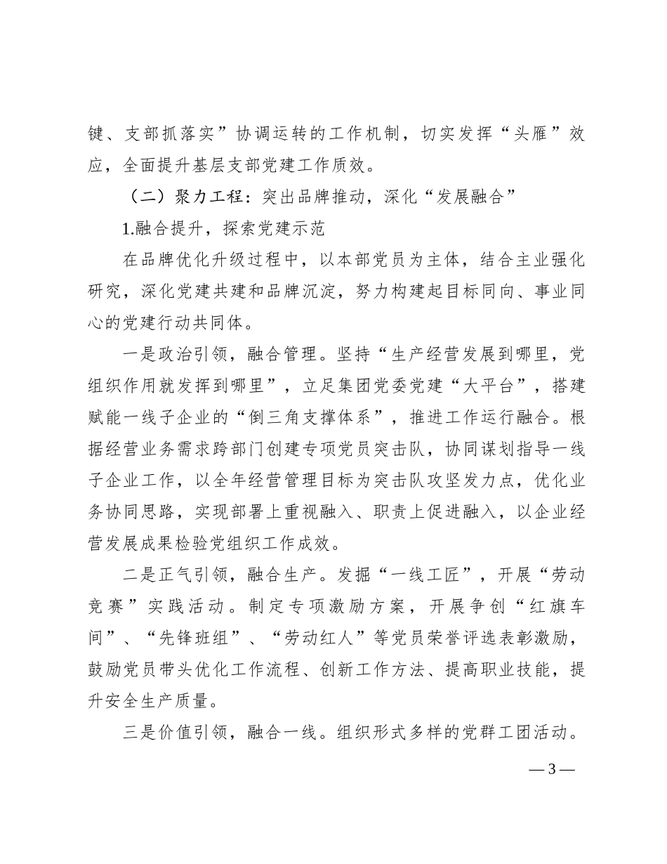 国有企业党建品牌创建实施工作方案_第3页