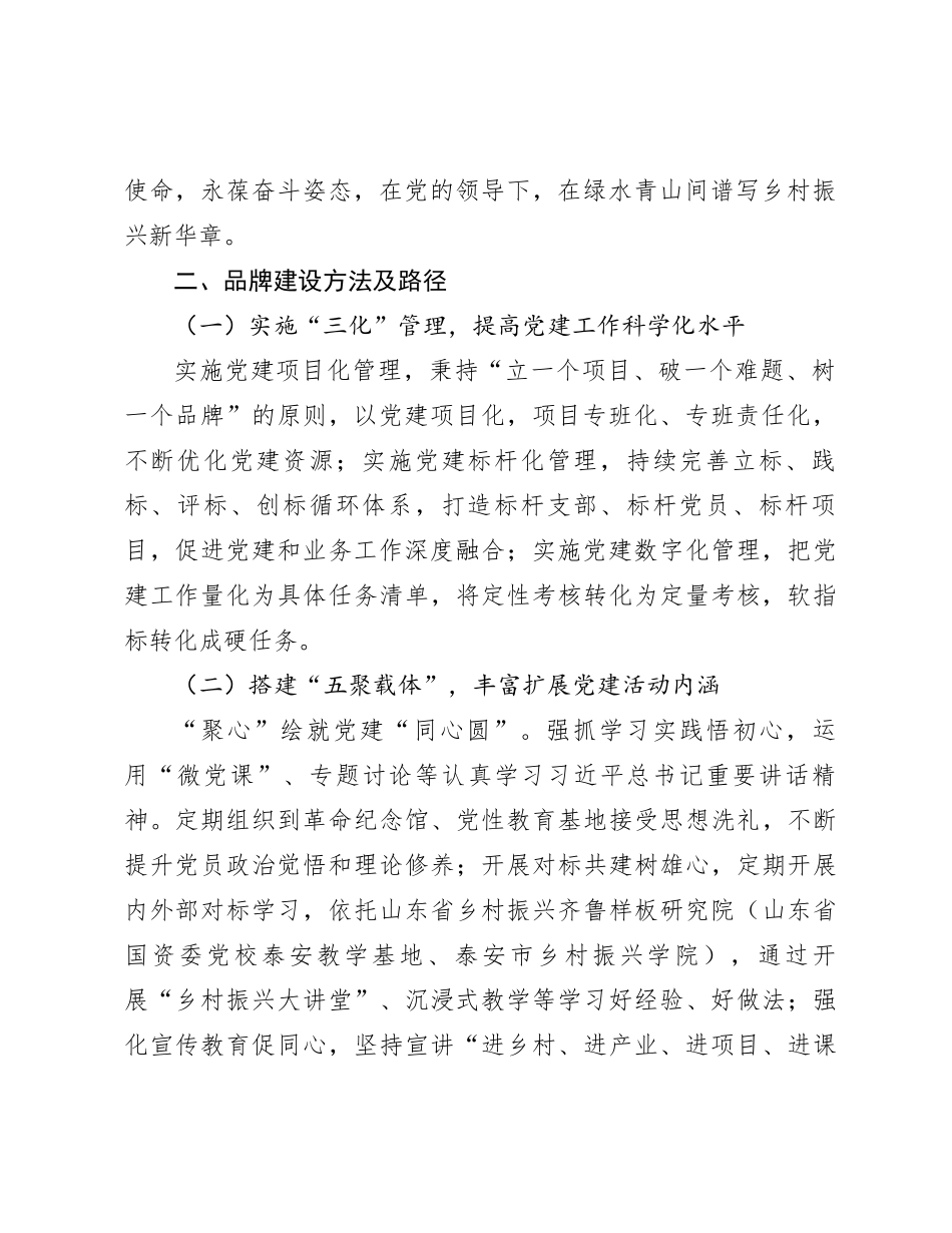 经验交流：创建党建品牌 推动党建工作与生产经营深度融合_第2页