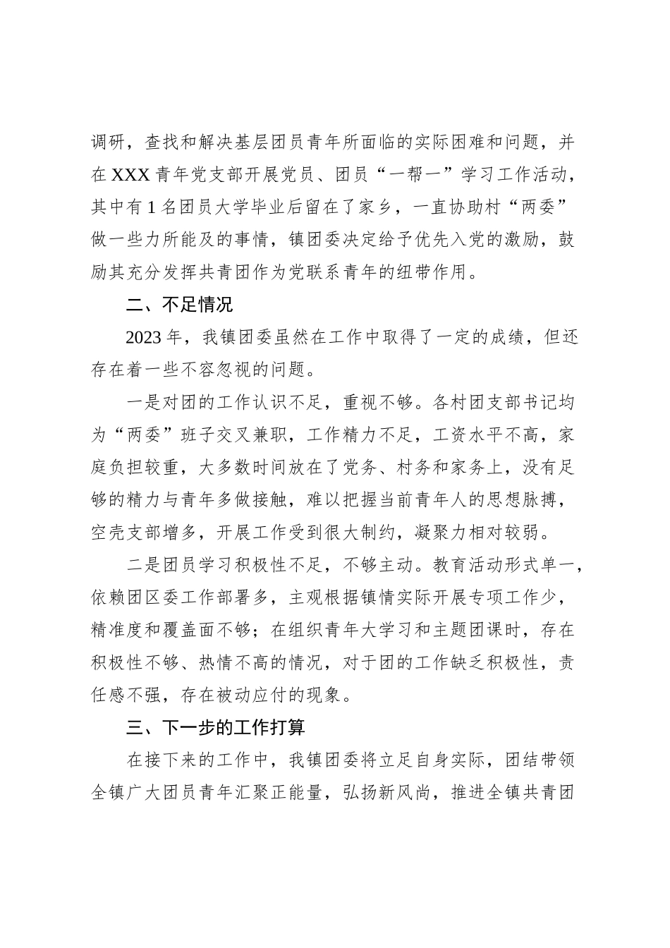 乡镇团委2023年工作总结_第3页