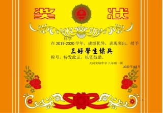 高清学生奖状模板(可编辑打印)