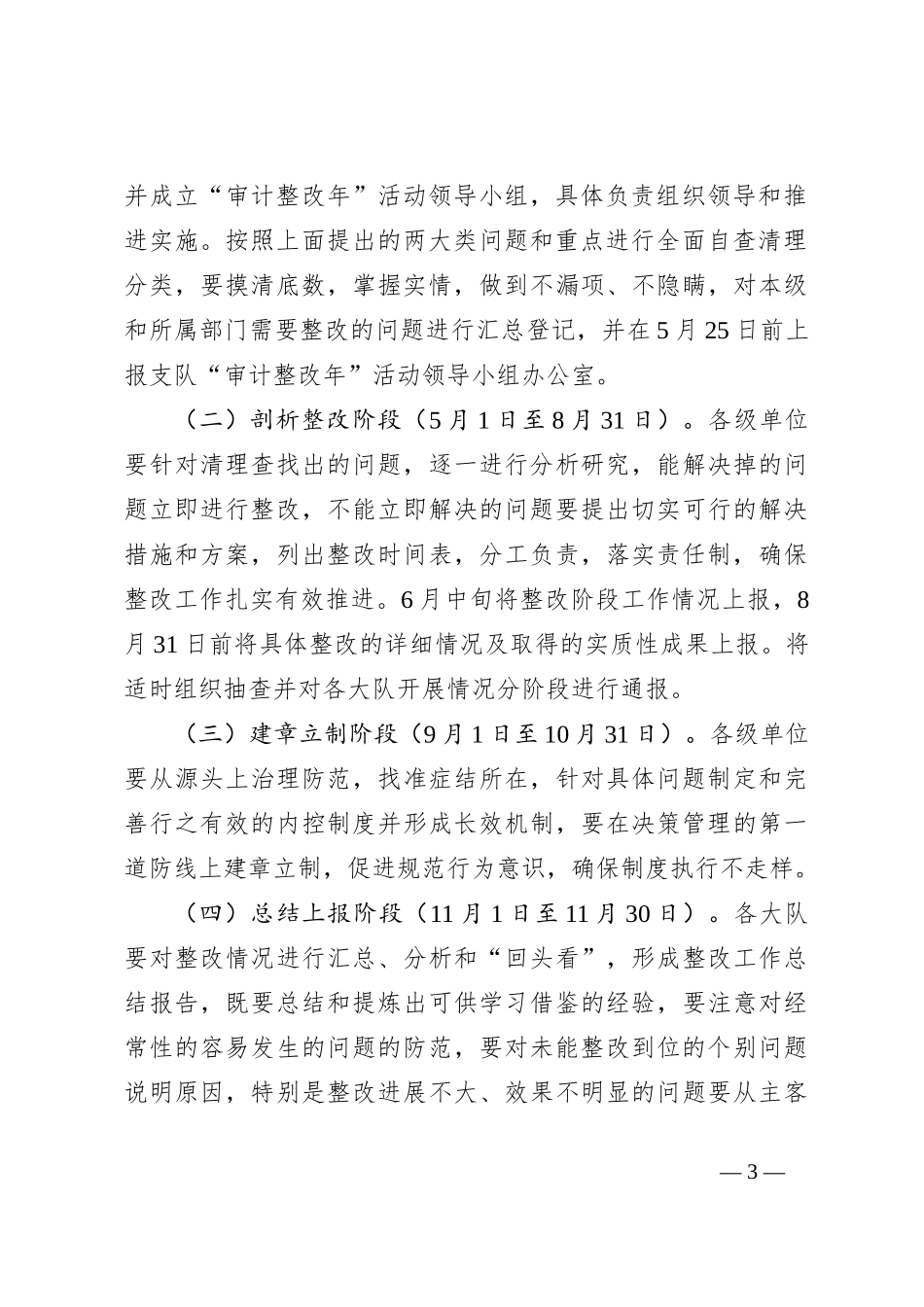 关于审计整改活动实施方案_第3页