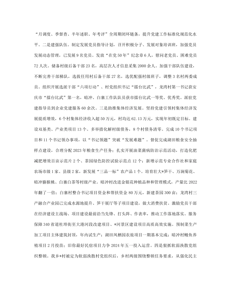 某乡乡村组织振兴实施情况工作报告_第3页