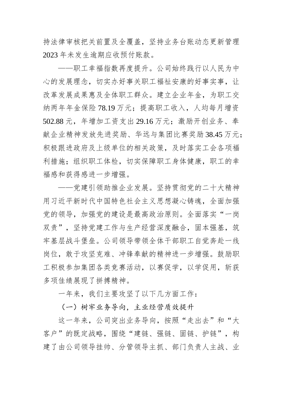 某公司2024年度工作报告_第3页