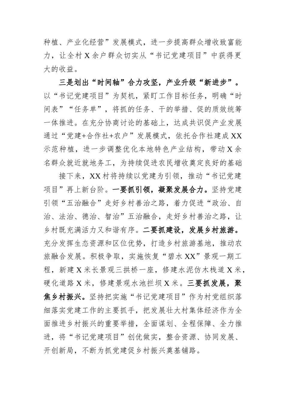 村开展“书记党建项目”情况汇报_第2页