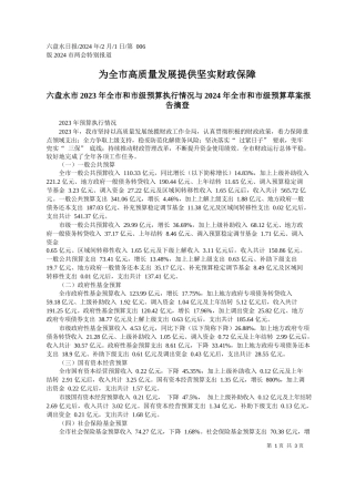 为全市高质量发展提供坚实财政保障